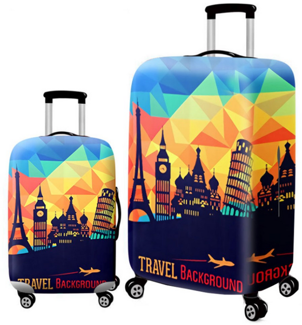 고탄력 스판 디자인 캐리어 커버 보호 케이스 20 24 26 30 인치