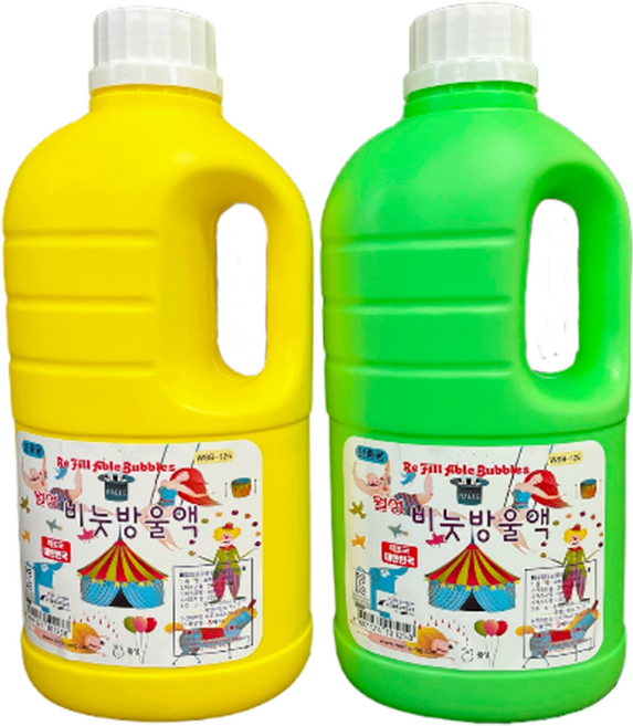 월성 1리터 리필용 비눗방울, 2개, 혼합