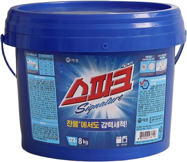 스파크 시그니처 분말세제 바스켓 본품, 8kg, 1개