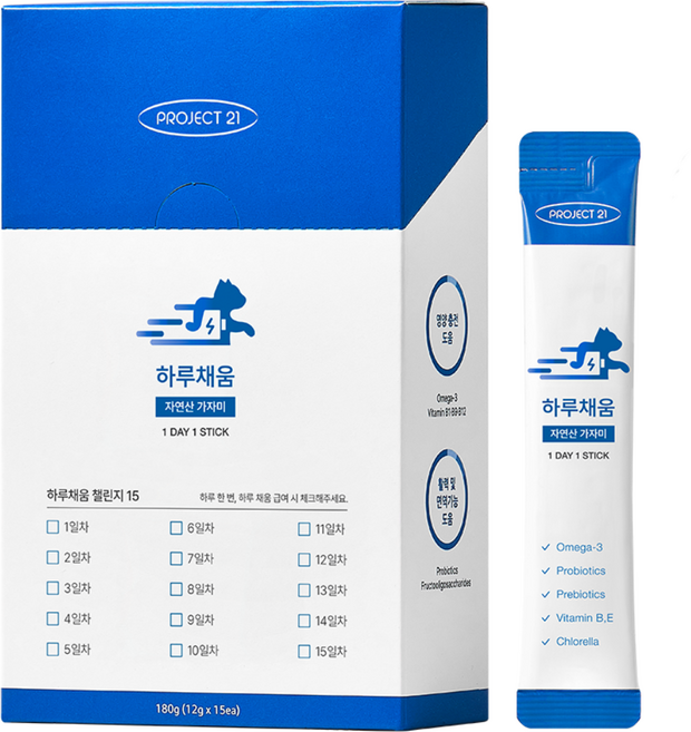 프로젝트21 고양이 하루채움 종합 영양제 가자미맛, 180g, 1개