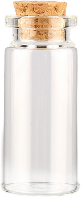 10ml 코르크마개 유리병 10개 미니 유리공병 금보관 소품 액세서리 보관병
