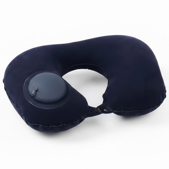 여행용 초경량 공기주입 목베개