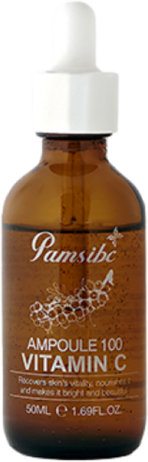 [재고입 특가] 에스테틱 팜스 앰플 100 비타민C / 단일성분 / 고농축 비타민C /톤업 기미 미백 광채피부/ EWG 그린등급/, 1개, 50ml