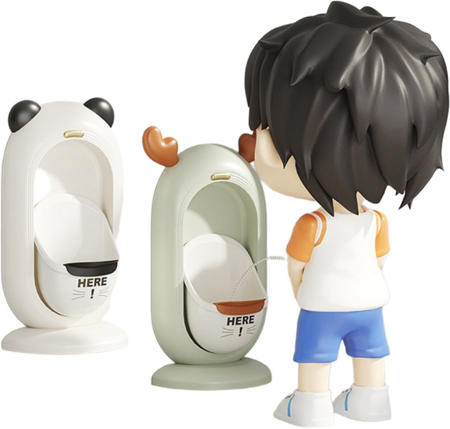 멜로우두두 배변훈련 남자 아기 유아 소변기, 화이트