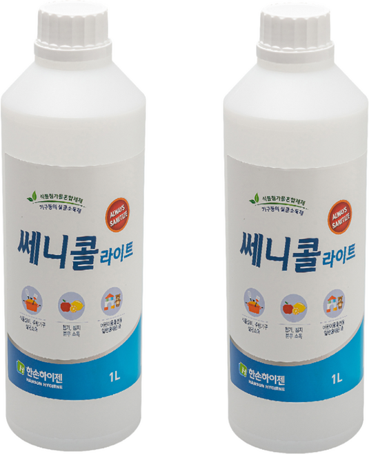 국내산 쎄니콜라이트 살균 소독제 1L, 2개