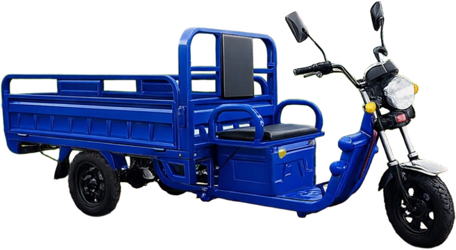 아트테크 3륜 농업용전동스쿠터 60V32A 추가비X 적재함 1.5*1.0 전기스쿠터 화물운반 픽업 전동 농촌 축산 용 오토바이 차량 부모님 생신 효도선물, 진한블루, 1.5m*1.0m 60V32A