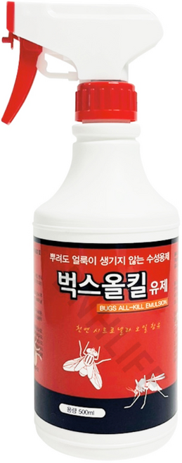 벅스올킬 500ml 1개 분무형 살충 스프레이 개미 진드기 빈데 벼룩 거미 바퀴벌레 퇴치, 1개입