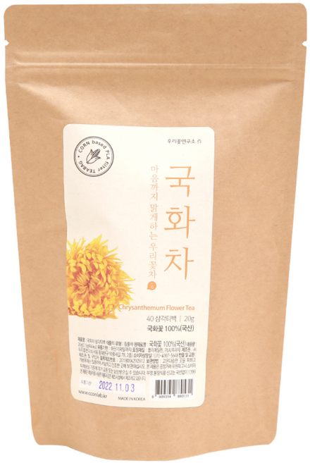 우리꽃연구소 국화차 삼각티백, 국화차 티백, 40개입, 1개
