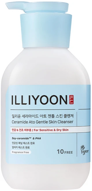 일리윤 세라마이드 아토 5.0 약산성 저자극 젠틀 스킨 클렌져, 400ml, 1개 - 쿠팡