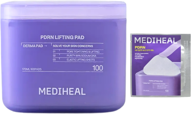 2세대 메디힐 더마 피디알엔 모공 탄력 타이트닝 패드 / 2매 추가증정, 1개, 100매입