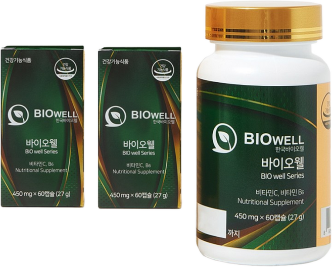 한국바이오웰 한숨패키지 건강기능식품 브로콜리 감초 생강, 2개, 60정