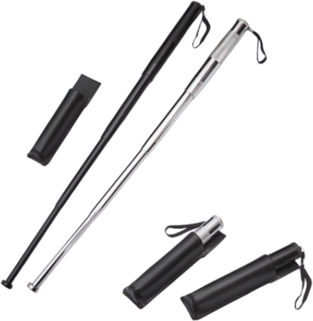 루티 초경량 미니 호신용 삼단봉, 1개, 실버