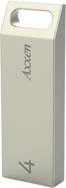 액센 U26 메탈블럭형 USB메모리 U26, 4GB, 1개