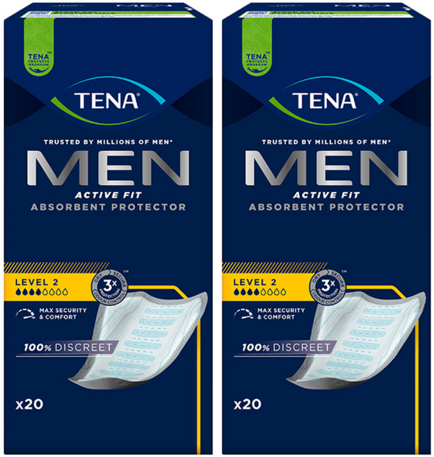 테나 포맨 레벨2 남성요실금 잔뇨안심 전립선 성인용 기저귀, 20개입, 2개