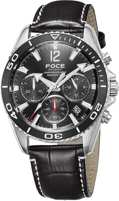 포체 남성용 크로노그래프 방수 메탈/가죽 손목시계 FM7553