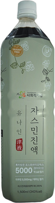 자연미가 자스민진액 1.5L / 베이스 차 원액 희석음료, 1개