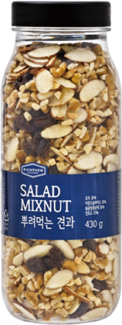 리치팜너트 뿌려먹는견과 430g, 6개