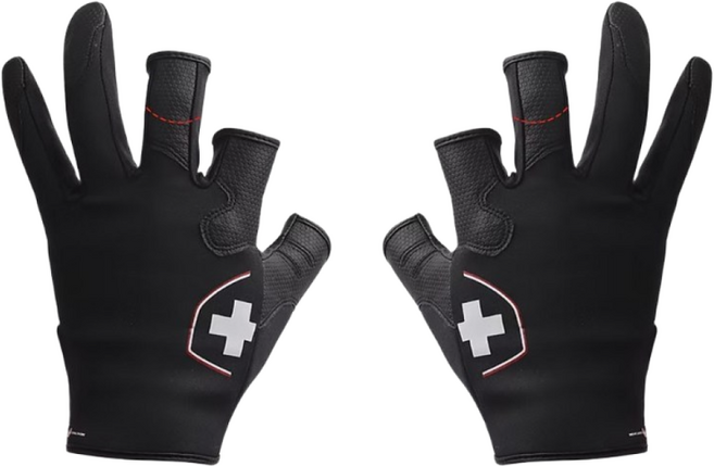 몽크로스 기능성 낚시 장갑 3컷 노컷 양손, 블랙, 1개