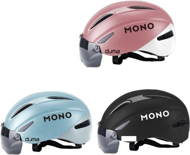 듀마 피스타 아동 자전거헬멧 고글일체형 초경량 KC인증, 블랙, 1개