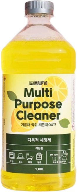 말표 다목적 세정제 레몬향, 1.88L, 1개