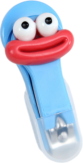 귀여운 만화 손톱깎이 258, 2개, 블루/그린