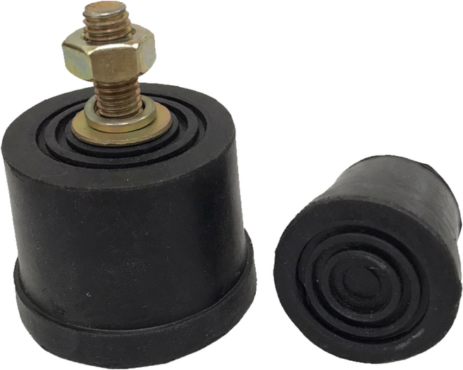 원형방진고무 볼트고무발 외볼트 나사형고무발 소음방지 진동방지 세탁기받침 30mm-60mm, 1개