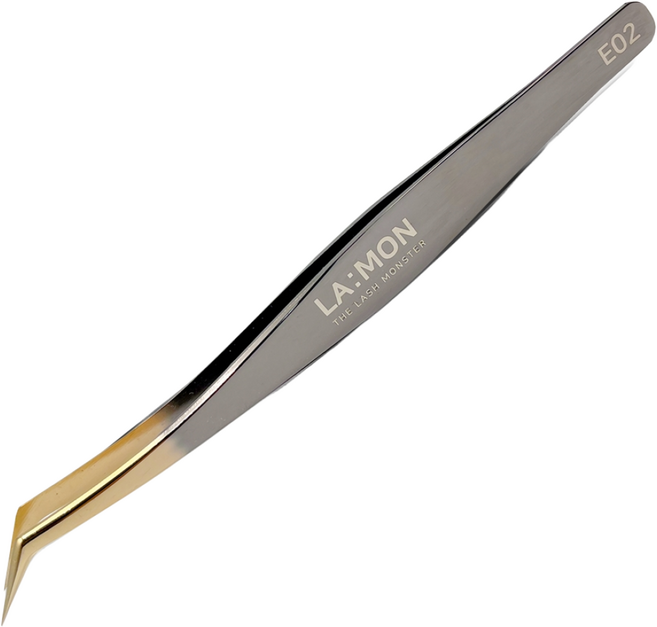 래쉬몬스터 프리미엄 속눈썹연장핀셋 E04 라몽 족집게 쪽집게 전문가용 러시안볼륨 트위저, 1개