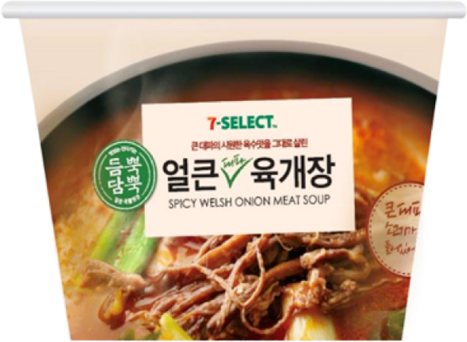 얼큰대파육개장 즉석국(컵), 15개, 28g