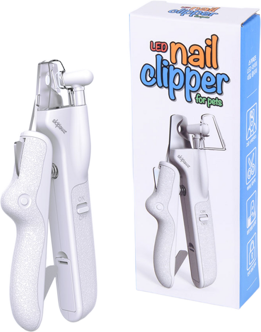 애견 애묘 반려동물 안전한 스키퍼즈 LED 라이트 안전장치 네일 클리퍼, 네일클리퍼, 1개