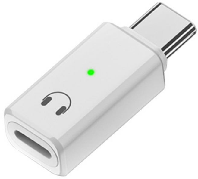 SPIRE SP-UC31 애플 8핀이어폰 C타입 스마트폰 변환 젠더 아이폰 14 15 16 호환, 1개, 화이트, 3cm