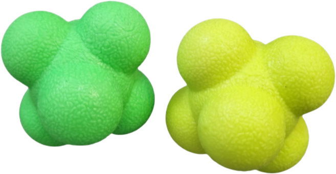 히만테스 바운드볼 동체시력 반사신경 손눈 협응력 복싱 야구 농구 순발력 민첩성 트레이닝, 그린(5.5cm)