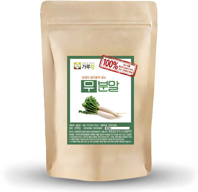 가루랑 100% 국산 무분말 선식 1kg, 1개