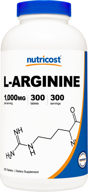 뉴트리코스트 L-아르기닌 1000mg 타블렛, 300정, 1개