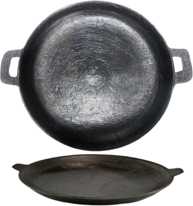 더존 가마솥 무쇠 냄비 주물 구이판 캠핑 여행 숯불 주방 가정 가스 인덕션 냄비, 균일, 1개, 44cm