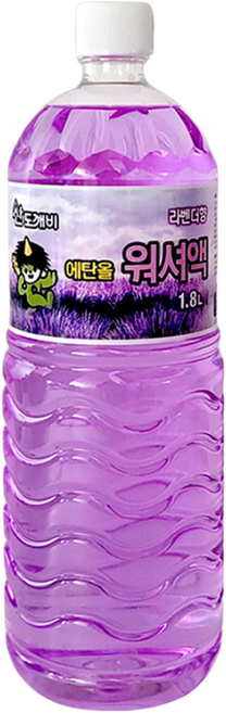 산도깨비 에탄올 워셔액 라벤더향 1.8L, 6개