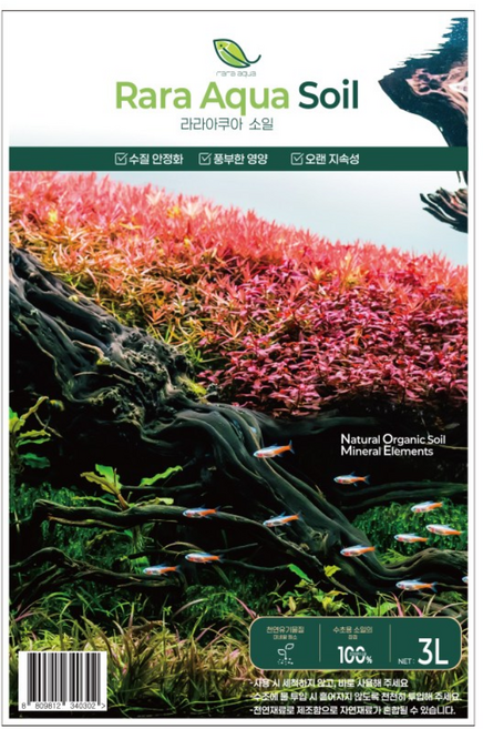 라라아쿠아 수초 소일 3L PB, 1개