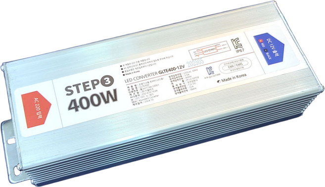 국산 방수 SMPS DC 12V LED 안정기 파워 전원공급장치 400W, 1개