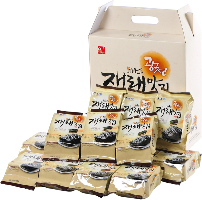 [광천 유가네 맛김] 2호- 재래 식탁김 15g 10봉, 1box, 1개
