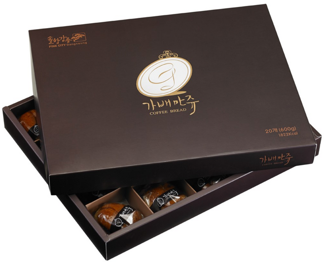 강릉명품커피빵 가배만쥬, 480g, 1박스