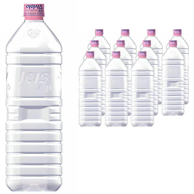 아이시스 8.0 ECO 생수 무라벨, 1.5L, 12개
