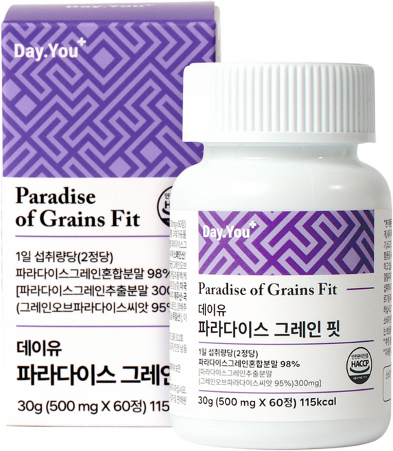 데이유 파라다이스 그레인 핏 효능, 1개, 60정