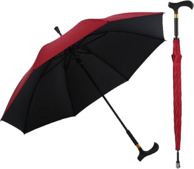 시우리빙 고급 지팡이 겸용 효도 장우산 자외선차단 대형 우산