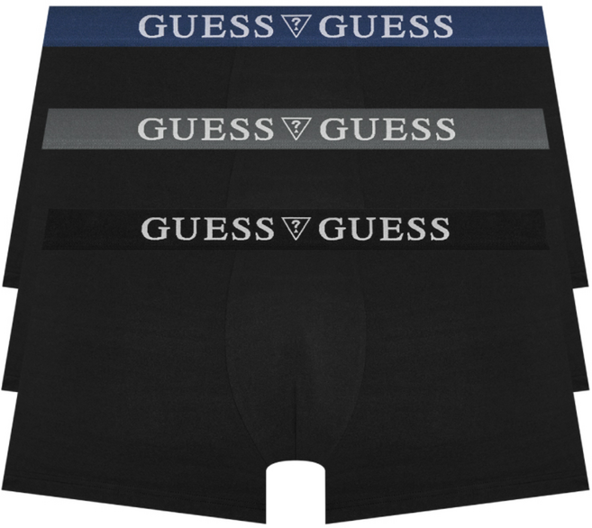 게스언더웨어 트리플블랙 스트레치 드로즈 세트 3PACK (BK)