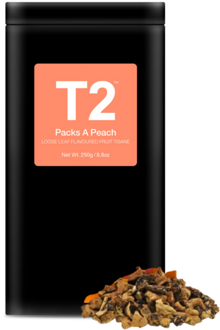 T2 팩스 어 피치 루즈리프 잎차 티투, 1개, 1개입, 250g