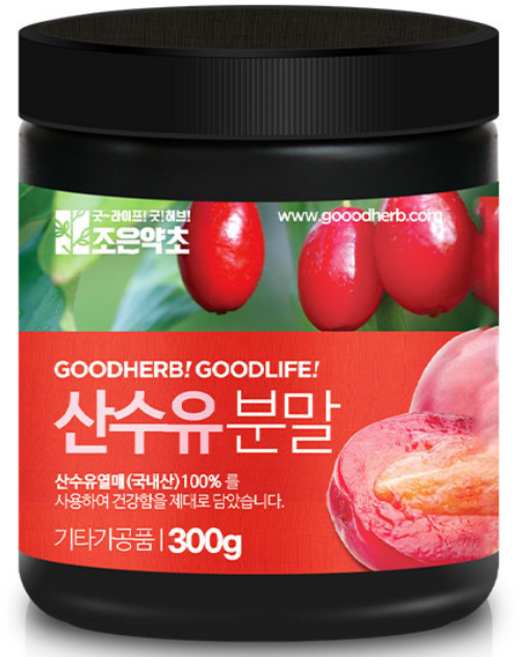 조은약초 프리미엄 산수유 분말, 300g, 1개