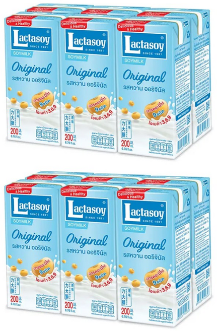 락타소이 두유, 200ml, 12개