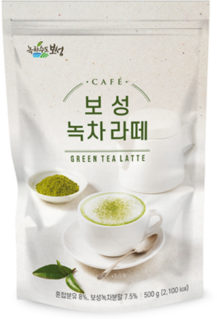 녹차수도보성 카페 녹차 라떼 분말, 1개, 500g