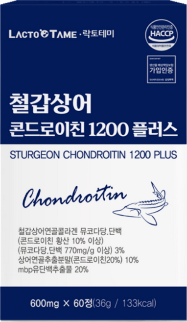 락토테미 철갑상어 6형 연골 콘드로이친 1200 플러스 저분자 콜라겐 초록입홍합 mbp, 1개