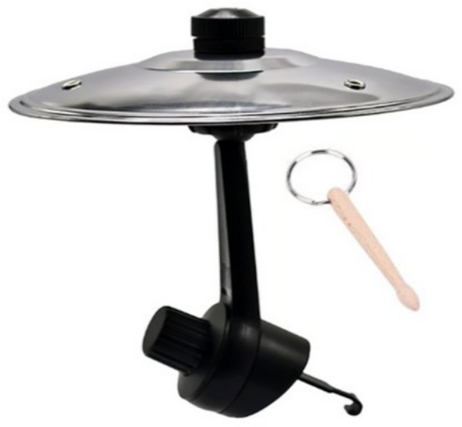 차량 악세사리 미니 드럼 심벌, 실버, 1개