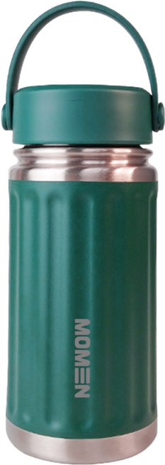 모멘 아루가 스텐 텀블러 이중진공 보온병 보온보냉 손잡이달린 304스테인리스 예쁜텀블러 에코트리카페, 세라믹_그린, 2개, 450ml